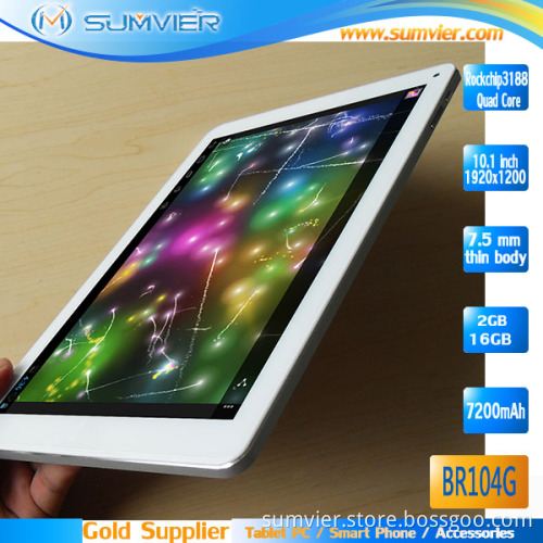 10.1 Inch Quad Core Tablet PC, Android 4.2.2OS, Rk3188 Cortex A9